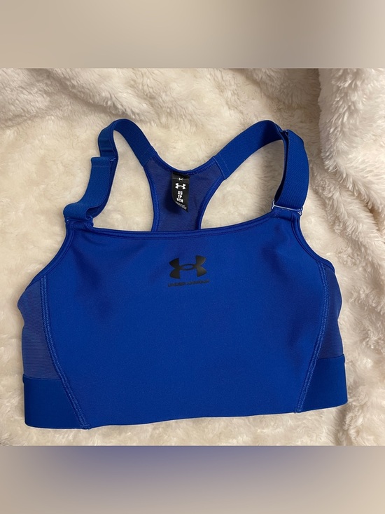 Under Armour Other - Heat Gear Under Armour High Blue Sports Bra with Mesh Racerback